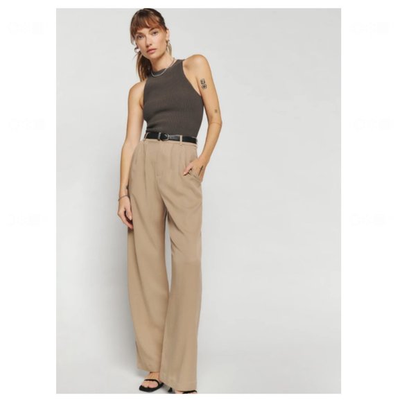 Reformation Pants - REFORMATION Mason Pant Khaki